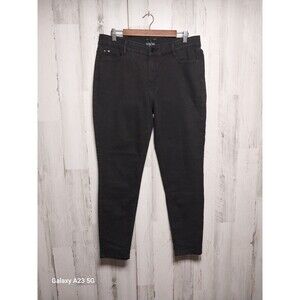 Womens Jeans CURVE APPEAL black stretch denim "Curvy Fit Skinny" Size 12/31